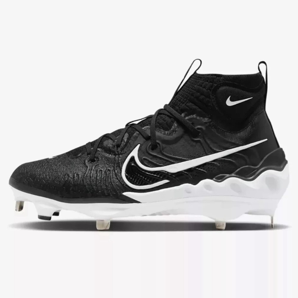 Nike Alpha Huarache NXT Black White Baseball Cleats DJ6517-001 Men's Size 13